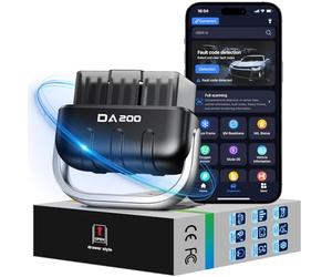 OBD2 Auto Diagnostica, Bluetooth Diagnosi Auto Professionale in Italiano, Ispezione Motore, Test delle Emissioni di Scarico, Guida alla manutenzione AI e Rapporto PDF, Compatibile con iOS & Android