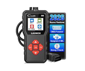 OBD2 Auto Diagnostica Diagnosi-auto LAUNCH CR300, Diagnostico OBD2 Italiano per Multimarca - Lettore Errore Motore Auto con Funzioni-OBD2, Professionale Diagnostica Per tutti i Veicoli OBDII