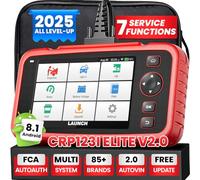 OBD2 Auto Diagnostica Diagnosi-auto LAUNCH CRP123i V2.0 Elite,OBD Scanner Professionale in Italiano Motore/ABS/SRS/AT,7 servizio (Olio,SAS,ABS,Freno,BMS,DPF,acceleratore) Azzeramento