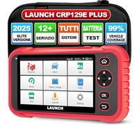 OBD2 Auto Diagnostica Diagnosi-auto LAUNCH CRP129E Plus OBD2 Auto Diagnostica per tutti i sistemi con 12+ reset, ABS/Codifica iniettori/Olio/Acceleratore/EPB/DPF/SAS/TPMS/Corrispondenza batteria