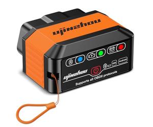 OBD2 Bluetooth 5.2 OBD Diagnosi Auto: Autodiagnosi Auto Professionale Italiano per iOS e Android - Tester per Macchina Computer Scanner Diagnostica per Auto con Scansione Completa OBDII dei Sistemi