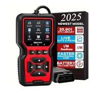 OBD2 - Dispositivo diagnostico per tutti i veicoli, dispositivo diagnostico auto con tutte le funzioni OBD2, lettore per veicoli per tutte le auto dopo il 2000, scanner auto multilingue, lettore