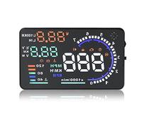 OBD2 HUD Auto Head Up Anzeige A8 HUD Digitale Geschwindigkeitsmesser Windschutzscheibe Geschwindigkeitsprojektor Anzeige mit Beschleunigung Wassertemperatur RPM Alarm