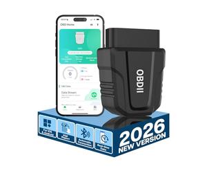 OBD2 Scanner Bluetooth 5.4 Auto di MMOBIEL - Diagnosi Auto per iPhone iOS e Android - Strumento Diagnostico Senza Fili [Versione 2026] - OBDII/EOBD Spia del Motore - Reset/Cancella Codice Errore