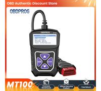 OBDPROG MT100 Lettore di codici scanner OBD2 Analizzatore motore scanner EOBD automatico multilingue Strumenti diagnostici per auto