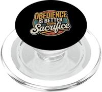 Obedience Is Better Than Sacrifice Motivation Bible - PopSockets PopGrip per MagSafe