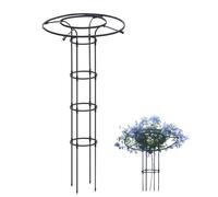 Obelisco da giardino bianco antiruggine torre di glicine verticale per piante rampicanti fiori in vaso verdure 150 cm/59,0 pollici supporto per viti per interni ed esterni (bianco 210 cm/82,67 pollici