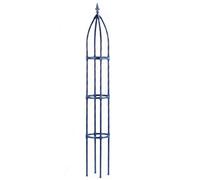 Obelisco per Rampicanti, Gabbie Pomodori E Supporti per Piante Supporto per Piante in Vaso, per Tralicci Luffa Cetriolo Arco per Piante Rampicanti All'aperto(Blue,25x170cm)
