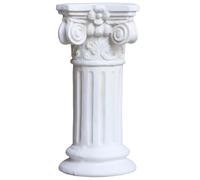 Obelunrp 15, 75 Piedistallo per Colonna Romana in Resina Bianca, Elegante Base per Statue da Giardino, Decorazioni per la casa
