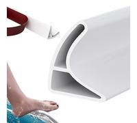 Obelunrp Barriera dell'Acqua della Doccia, soglia di Doccia Pieghevole da 4 m/13,1 Piedi, Striscia di Guarnizione della Doccia a Prova di Perdita autoadesiva, diga per Il Bagno (157 Pollici)