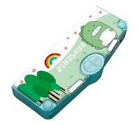 Obelunrp Custodia a matita pop-out Custodia a matita per dinosauro multifunzionale di capacità con il raggruppatore del righello portare di scissori per le forbici nastro, decorazioni di Halloween