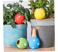 Obelunrp Dispositivi per irrigazione per Piante 4 Pezzi 70ML Irrigazione Automatica a Forma di Sfera conica Dispositivo per Fiori Dispositivo a Goccia Sfere per (4 Colori), Ornamenti da Esterno