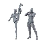 Obelunrp Figure di disegno Modello 2PCS 5, 91 pollici Maschio Femmina Action Figure Poseable Disegno Manichino Modello di body painting per artisti, Utilizzo in cucina