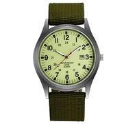 Obelunrp Glow in the dark orologio, orologio al quarzo con display cinghia e appuntamento in nylon, orologi militari unisex, orologio luminoso per gli uomini donne