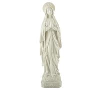 Obelunrp Mary Statue 11in Resina, Vitale in Piedi preghing Vergine Maria Statue, Simbolo di Pace per casa, Battesimi e Vacanze religiose Decorazioni per Il corridoio, Madre benedette, Madre