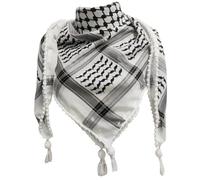 Obelunrp Sciarpa Palestinese 48x48'' Kefiah Palestina Autentica sciarpa palestinese Collo Avvolgente in cotone Shemagh Foulard arabo unisex Kefiah con nappa, Utilizzo in cucina