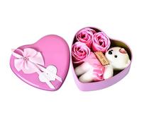 Obelunrp Ti amo regali per il suo romantico San Valentino Orso con scatola regalo artificiale Rose Gift Box regalo per il suo anniversario Presente Valentines Day Gifts Style1, San Valentino Bear