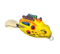 Oberflächen-Angelköder - Flexibler, Realistischer Gummiköder, Unkrautresistenter Raubfischköder Im Oberwasser, Langlebiger Angelköder Für Süß- Und Salzwasser | Für Männer, Angler, River Lake P