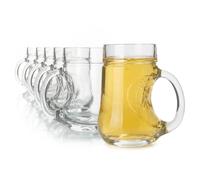 Oberglas MOSTKANNE BIRNE Set da 6, 250 ml | Boccale da sidro tradizionale con manico | Ideale per sidro di mela, pera, succo & spritz | Vetro robusto per casa, horeca & uso quotidiano | Lavastoviglie
