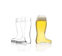 Oberglas STÖLZLE Bicchieri da birra a stivale 250 ml I set di 3 bicchieri da birra di bella forma 0,25l I lavabili in lavastoviglie I cristallo pregiato senza piombo I infrangibili I stivale