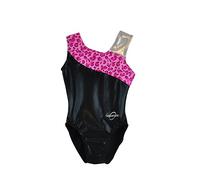 Obersee Girl's Gymnastics Leotard - Rosa Leopard, 2X-Piccolo