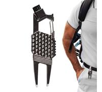 Obesntln Attrezzo per Riparare i Divot da Golf,Multifunzionale Segnapallino E Attrezzo in Metallo - Gadget Compatto per Golfisti, Pulisci Solchi per Uomo Donna Ragazza