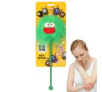 Obesntln Bastone per martello per il corpo, martello da massaggio in peluche,Strumento di massaggio manuale in peluche carino con martello da massaggio | Stick da massaggio per colpire i cartoni