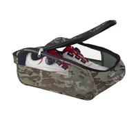 Obesntln Borsa per scarpe da golf da viaggio, con doppia cerniera, borsa per scarpe da viaggio, borsa pieghevole per scarpe da ginnastica, custodia da viaggio traspirante per donne e uomini, Verde,