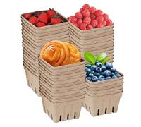 Obesntln Cesto per la raccolta di fragole, cesti di bacche per la festa | cesto contenitore di bacche di pinta,Contenitore naturale di mercato dei produttori di cestini di verdure per la drogheria