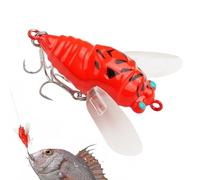 Obesntln Esca da pesca per la pesca Cigale | Esca per bar d'acqua dolce - Esca da pesca unica in acqua di pesca artificiale duro esca da pesca per acqua dolce e acqua