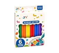 Obesntln Funny 6 Colors DIY Magic Art Supplies Bubble Popcorn Drawing Pens
