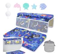 Obesntln Ginocchiera da bagno per bambini, set di ginocchiere da bagno e poggiapolsi per gomiti e ginocchia, tappetino da bagno spesso in ginocchio, tappetino da bagno per il bagno