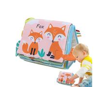 Obesntln Libro in tessuto per bambini con specchi,Libro accartocciato per bambini - Giocattoli a specchio pieghevole per bambini con libro in tessuto | Giocattoli educativi di apprendimento prescolare