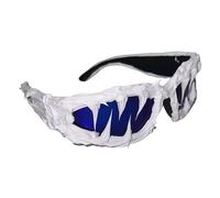 Obesntln Occhiali da sole avvolgenti Y2K, occhiali da sole di Halloween | Drip Glue Occhiali da sole fatti a mano Wrap-Around,Accessorio di moda cool, occhiali da sole alla moda per, Ghiaccio blu, Se