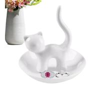 Obesntln Piatto porta anelli per gatti, porta anelli gatto | vassoio porta fedi | porta anelli animali carini, piccolo piatto per anelli, portagioielli per anelli, bracciali, orecchini