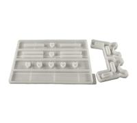 Obesntln Stampo per panchina in cemento, stampi per banchi in cemento per calcestruzzo,Panche da giardino Stampi in cemento | Stampi in resina epossidica per stampaggio di cemento, gesso, decorazione