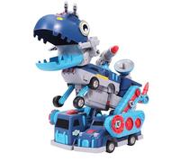 OBEST 5 in 1 Assemblaggio di Dinosauro Robot Giocattolo 5 Pezzi Bambini DIY Auto Toy, Carro Magnetico Carro Trasformatore Carro Magnetico Con 40 Pezzi Accessori e Contenitori, Regalo per Bambini dai 5