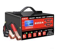 OBEST 6-400 A Caricabatteria Intelligente per Auto, 12 V/24 V Caricatore da Motociclette, Caricatore di Mantenimento Automatico con Schermo LCD, Caricabatterie per Batterie per Moto, Barche, AGM