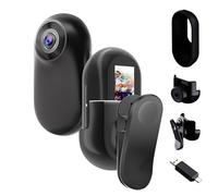 OBEST Action Cam,1080p HD Fotocamera Sportiva,Mini Action Cam 360° con Schermo e Scheda TF da 128 G,Telecamera Moto Portatile,Videocamere Sportive,Vlog Camera,Telecamera Casco Moto