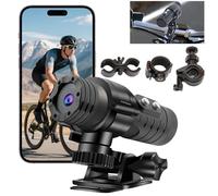 OBEST Action Cam Mini fotocamera per casco, moto Dash Registratore Outdoor Impermeabile Action Videocamera HD 1080p Sport Camera per Ciclismo Daily Vlog, Videocamera Videocamera Bici Recorder 120°