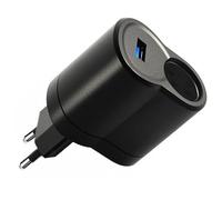 OBEST Adattatore Auto AC a DC Alimentatore,240V a 12V 1A Adattatore Convertitore Alimentatore,Auto Adattatore Accendisigari Auto