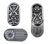 OBEST Fidget Slider Toys, Fidget Slider Giocattoli Gufo, Fidget Toys Metal, EDC Metal Slider Giocattoli Sensoriali per Autismo e ADHD, Adulto Gufo Fidget Slider