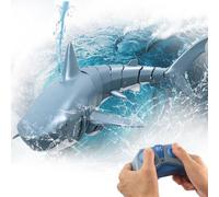OBEST Giocattolo dello Squalo Telecomandato, 2.4GHz RC Squalo Barca per Piscine e Laghi, Simulazione Elevata Giocattoli d'acqua Estivi Telecomandata, Elettrica Shark Boat Regalo per Ragazzi e Ragazze