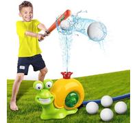 OBEST Giochi da Giardino per Bambini,Giochi Acqua Bambini,Irrigatore A Lumaca Con Baseball Portatile 2 In 1, Ugello Rotante a 360° per Attività All'Aperto in Famiglia Giardino Cortile Feste Spiaggia