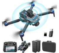 OBEST GPS Drone con Telecamera 4K, Wifi FPV Drone Professionale con Motore Brushless,120° Telecamera Regolabile Motorizzata,Evitare Gli Ostacoli,Radiocomando con Schermo,7.4V Batteria