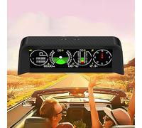 OBEST Inclinometro Digitale Auto, head up display auto digitale Tachimetro GPS con Altimetro Compass Theodolite, per Auto Moto 4x4 Fuoristrada, Ricordo di guida lungo Allarme di sovravelocità