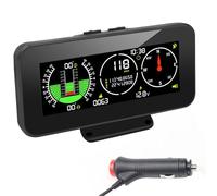 OBEST Inclinometro Digitale Auto, head up display auto digitale Tachimetro GPS con Altimetro Compass Theodolite, per Auto Moto 4x4 Fuoristrada, Ricordo di guida lungo Allarme di sovravelocità