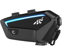 OBEST Intercom per casco da moto, Bluetooth 5.0, 10 conducenti, portata fino a 2000 m, impermeabile IP67, 1100 mAh, per la condivisione della musica, riduzione del rumore, per tutti i caschi da moto