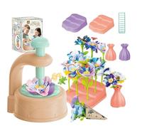 OBEST Laboratorio dei Fiori, Set di artigianato per bambini, fiori di stoffa giocattolo per ragazze 5, 6, 7, 8 anni, regalo creativo per ragazze dai 6 anni, regalo bimba, regalo di compleanno