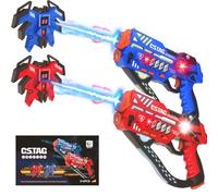 OBEST Laser Tag Pistola Giocattolo, 2 Pistole Laser e 2 Ricevitori, Gioco Sparatutto per Interni ed Esterni per 2 Giocatori, Regalo per Ragazzi e Ragazze dai 6 Anni